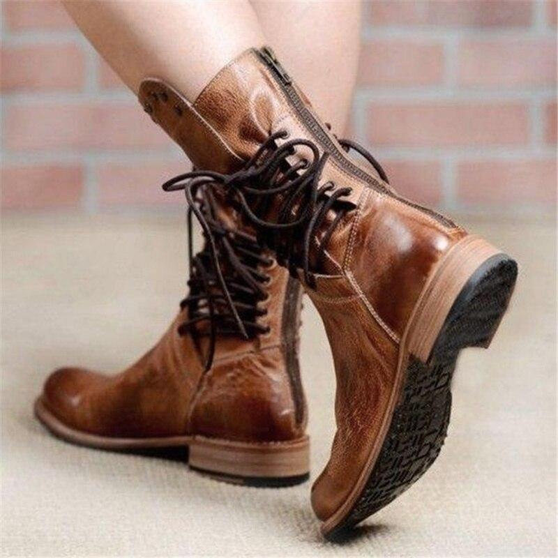 Linda | Cognac-colored lace-up shoes