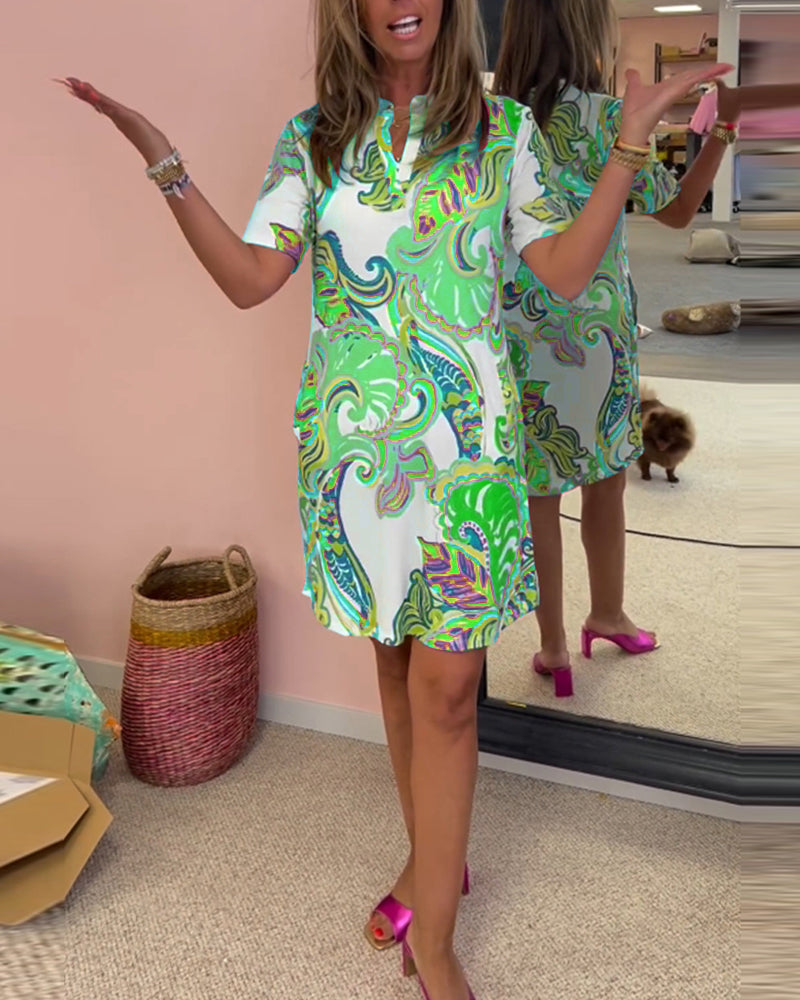 Nadia | Printed midi dress