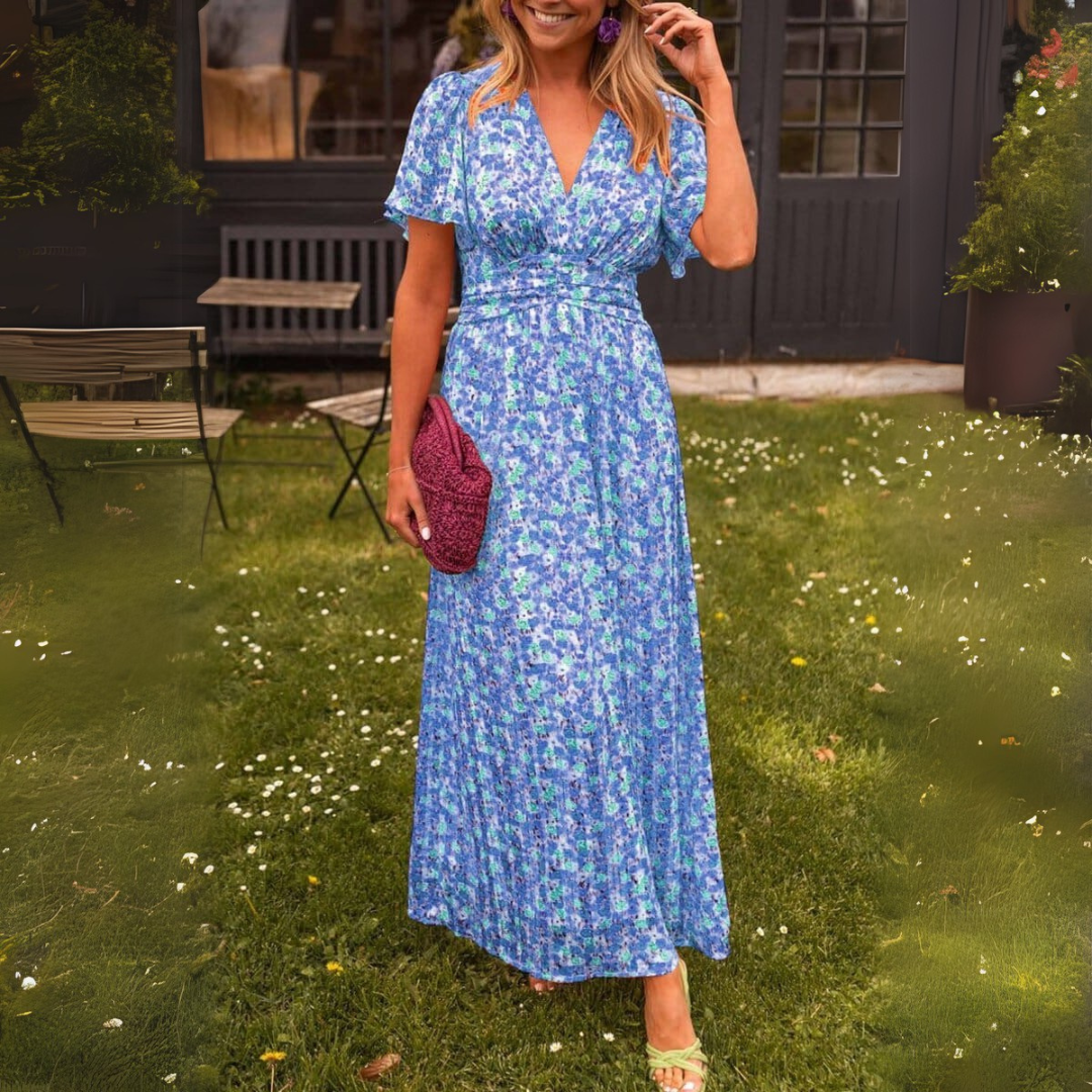 Sandra | Elegant maxi dress with V-neck