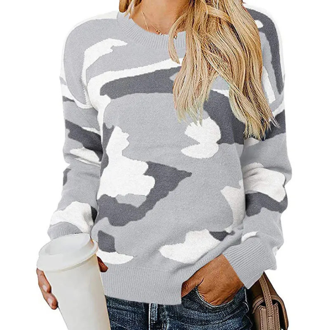 Paula | Leopard print camouflage jersey