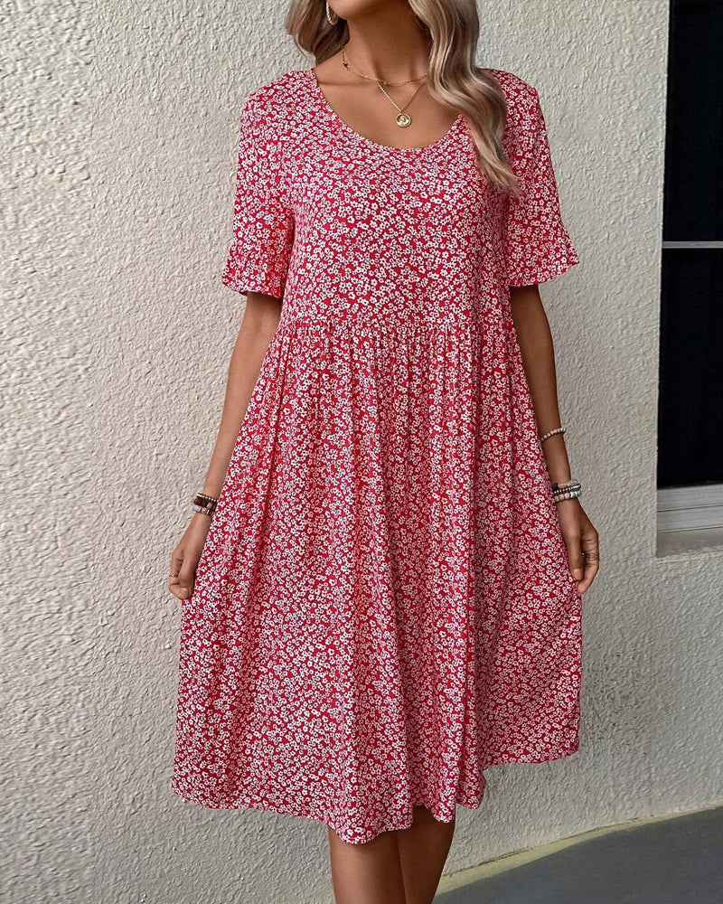 Flower | Elegant floral midi dress