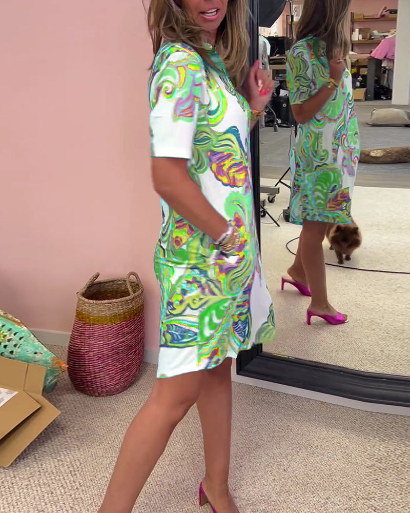 Nadia | Printed midi dress