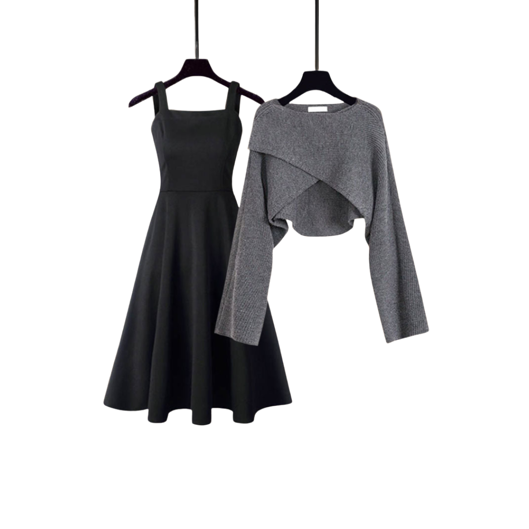 Arlette | Elegant mesh dress set