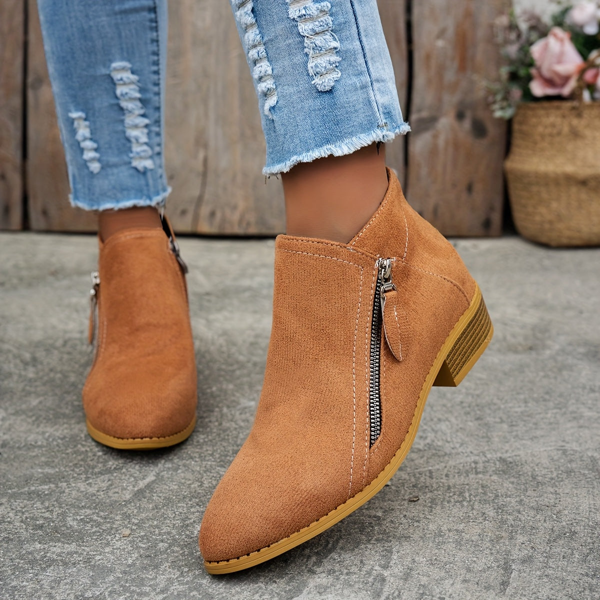 Amélia | Elegant ankle boots with side closure