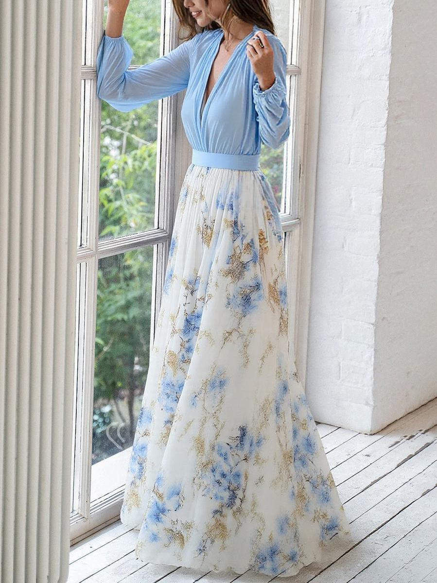Dolores | Floral Print Long Dress