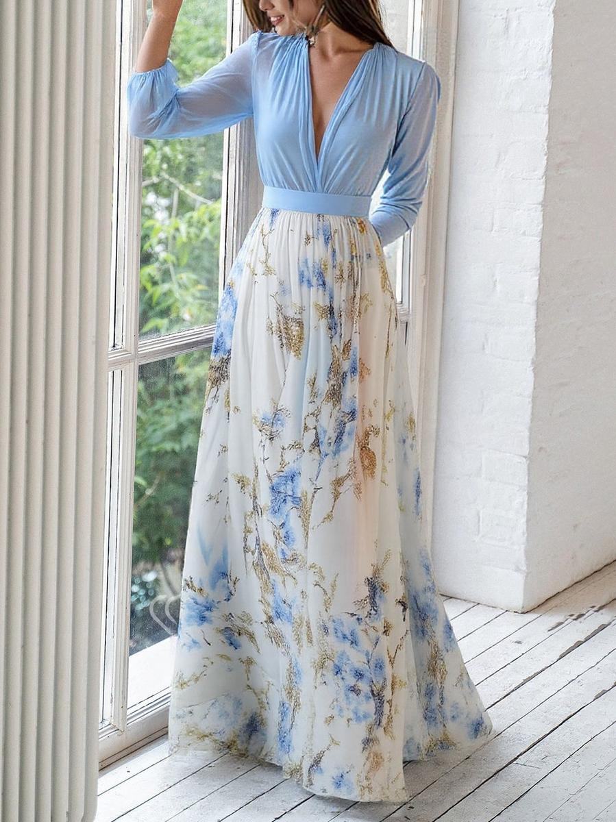 Dolores | Floral Print Long Dress