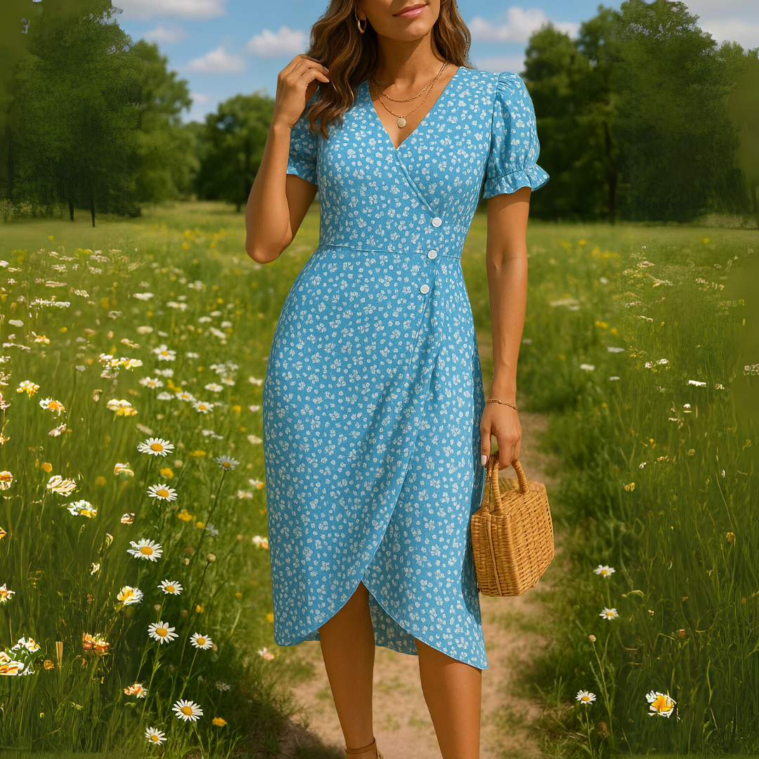 Florencia | Elegant Wrap Evening Dress