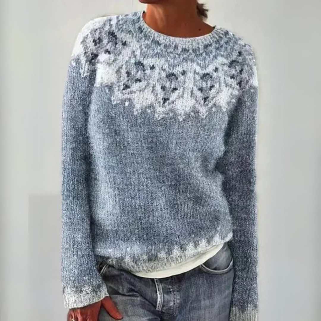 Mercedes | Winter knitted sweater with pattern