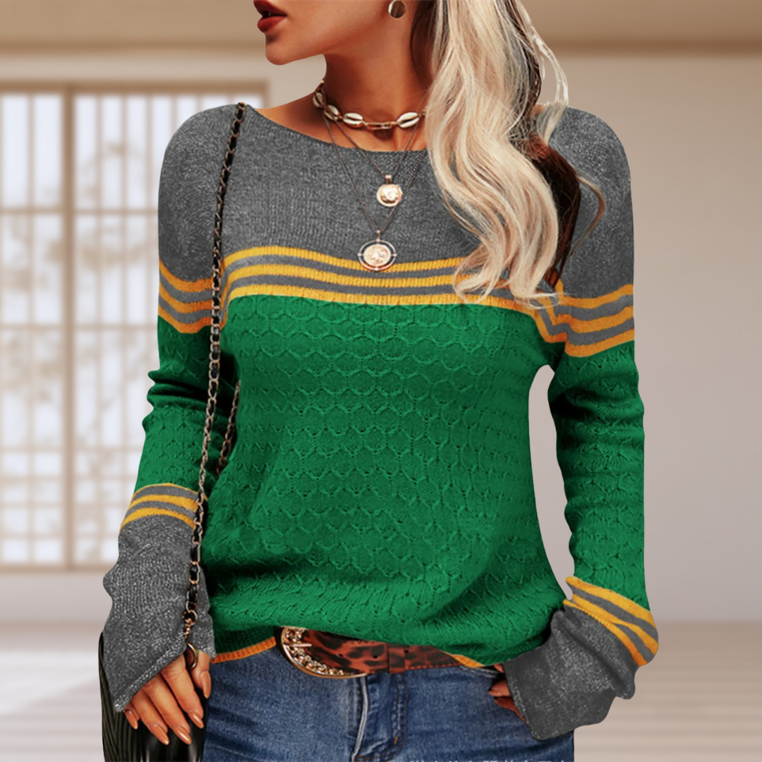 Beatriz | Casual striped knit T-shirt