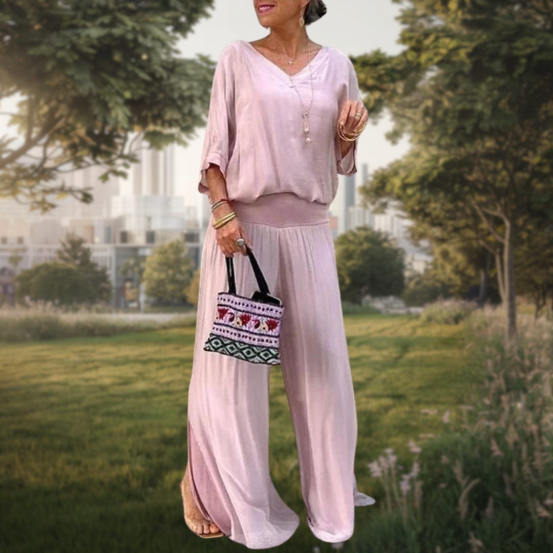 Jolia | Elegant Bohemian 2 Piece Set with Relaxed Fit