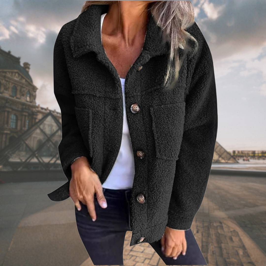 Alizée | Cozy button-down jacket
