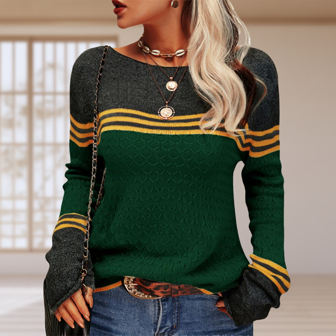 Beatriz | Casual striped knit T-shirt