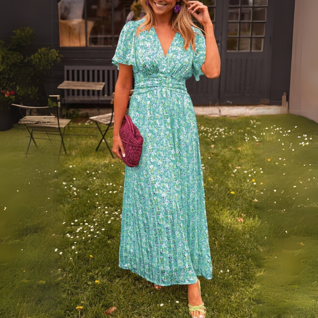 Sandra | Elegant maxi dress with V-neck