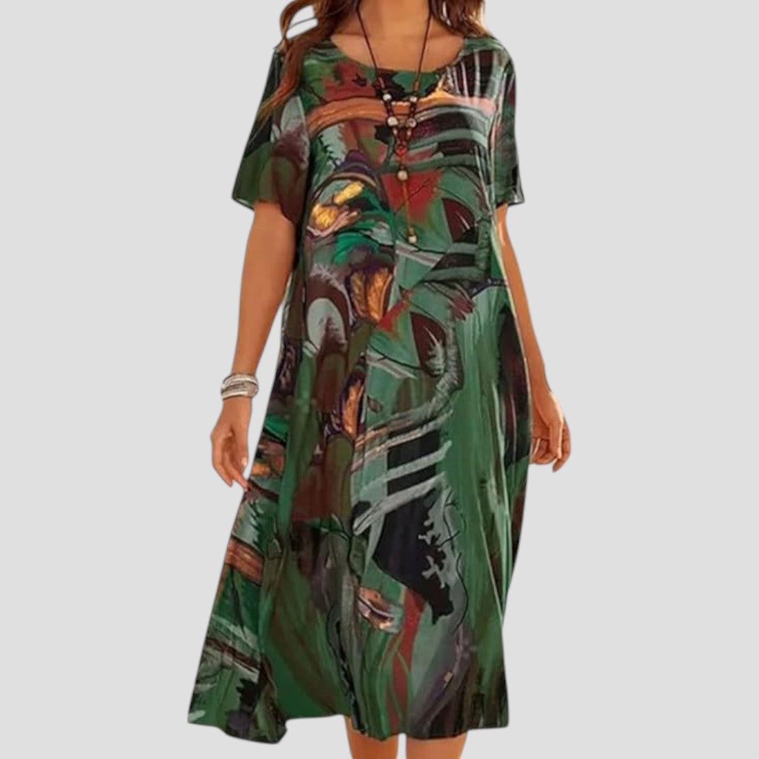 Vittoria | Long Summer Dress with Flowing Cut