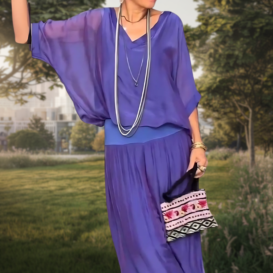 Jolia | Elegant Bohemian 2 Piece Set with Relaxed Fit