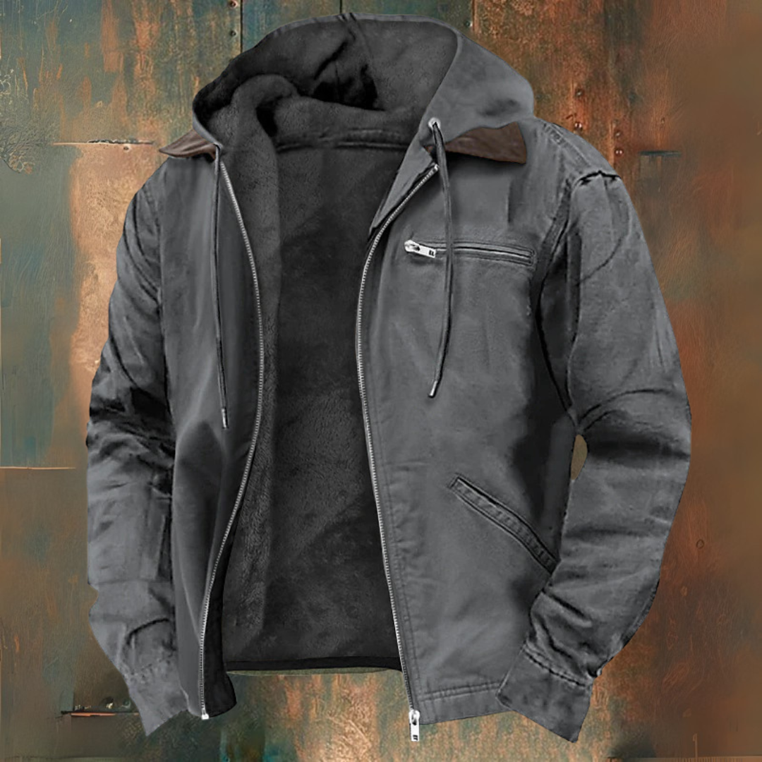 Gaspard | Hooded zip-up vest jacket
