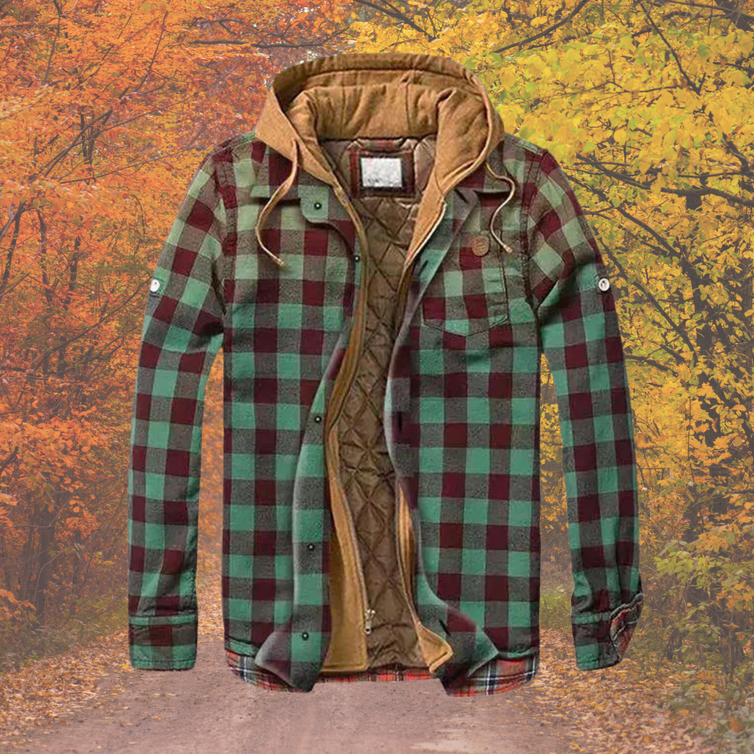 Yves | Plaid patchwork jacket