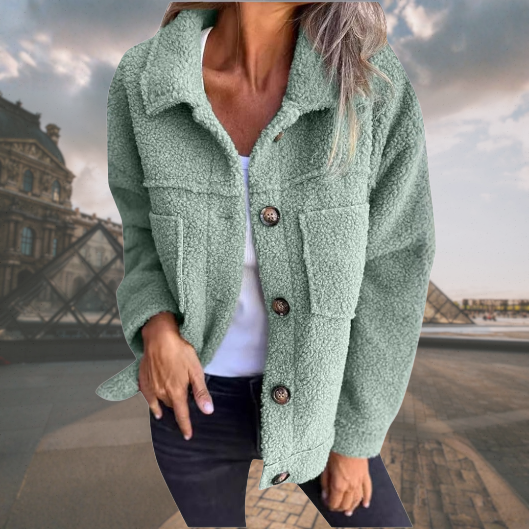 Alizée | Cozy button-down jacket