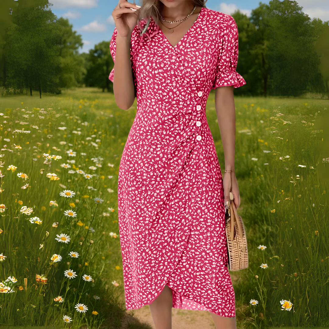 Florencia | Elegant Wrap Evening Dress