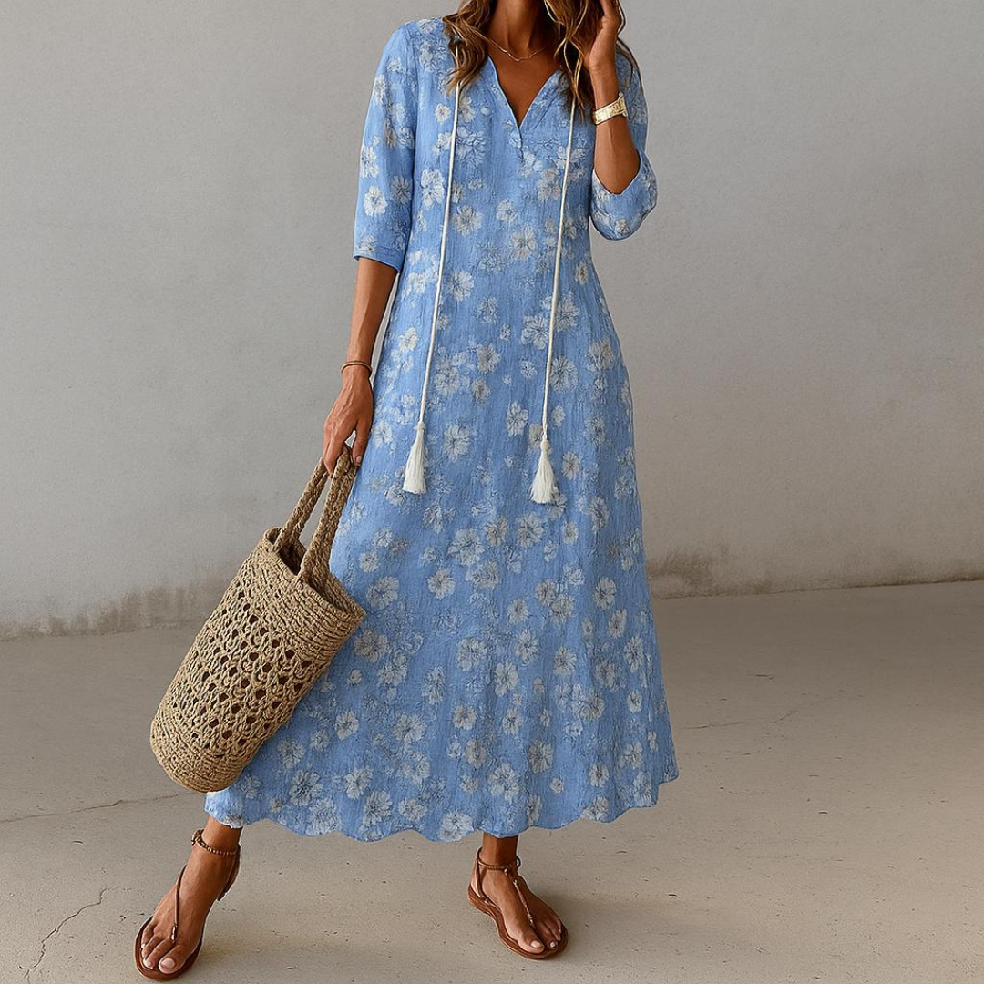 Tonee | Bohemian dress with belly coverage