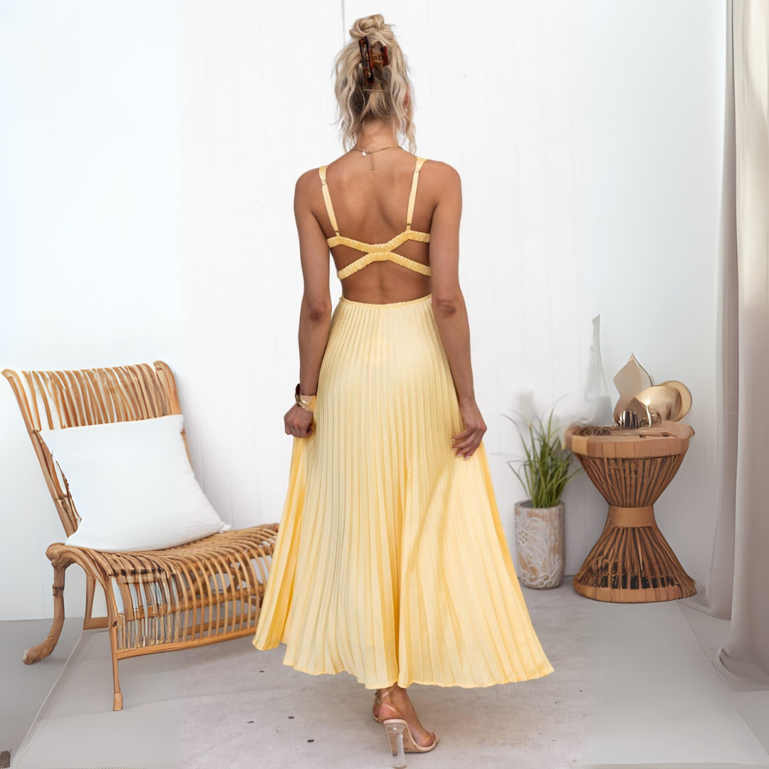 Maribel | Lightweight pleated summer dress