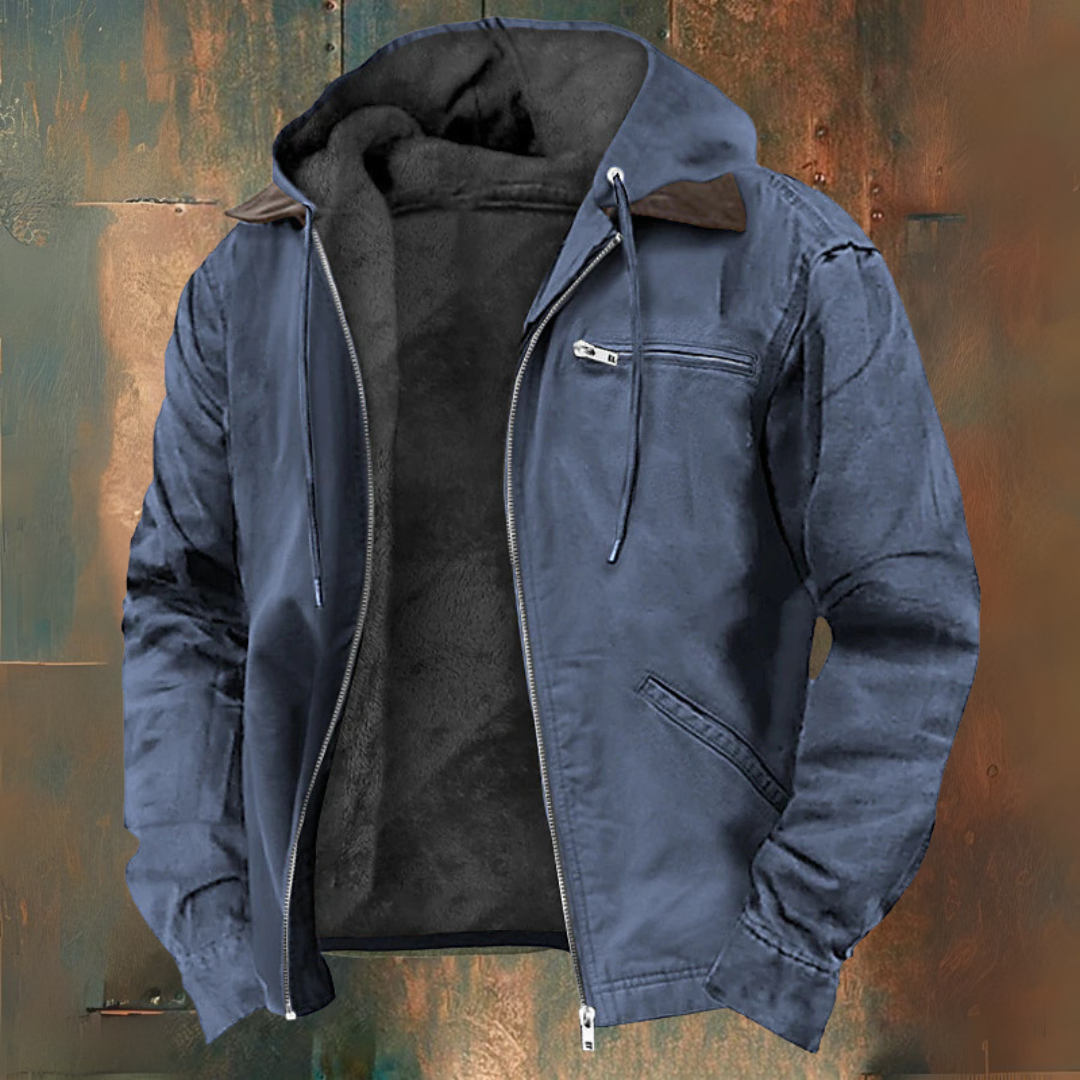 Gaspard | Hooded zip-up vest jacket
