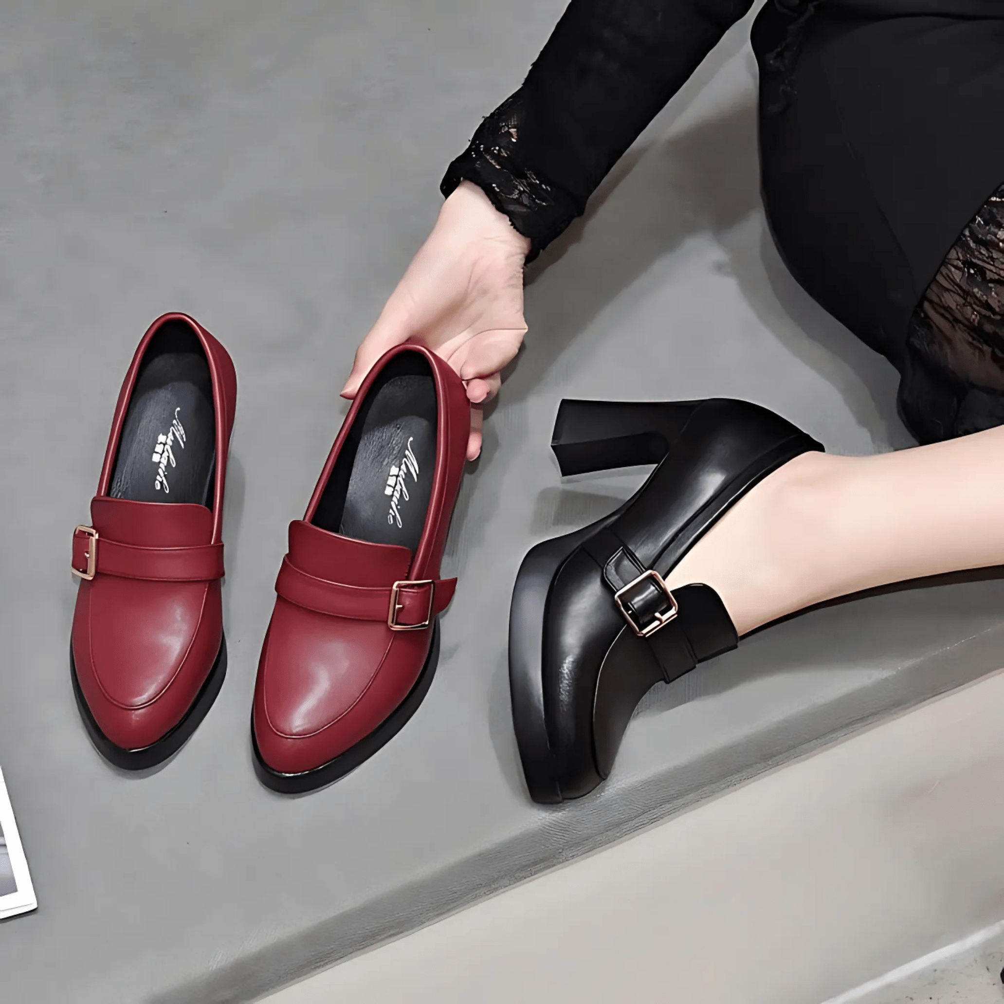 Malena | Classic heeled shoes with buckle