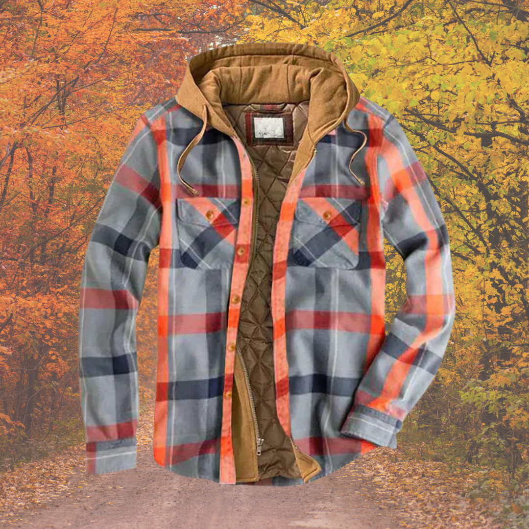 Yves | Plaid patchwork jacket