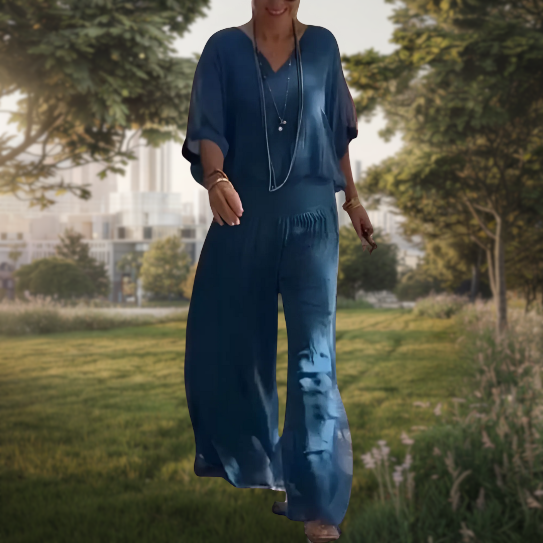 Jolia | Elegant Bohemian 2 Piece Set with Relaxed Fit