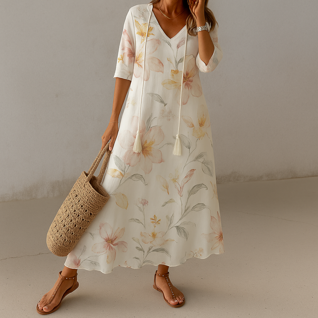 Tonee | Bohemian dress with belly coverage