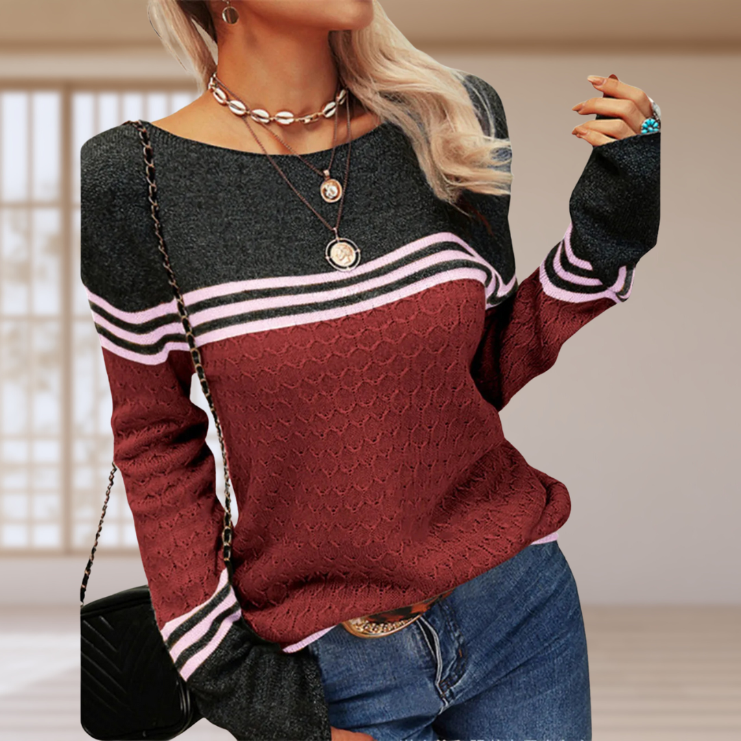 Beatriz | Casual striped knit T-shirt