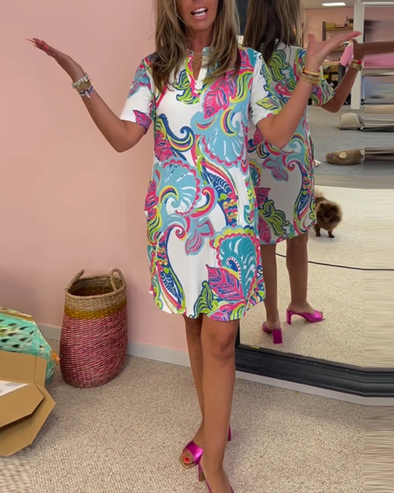 Nadia | Printed midi dress