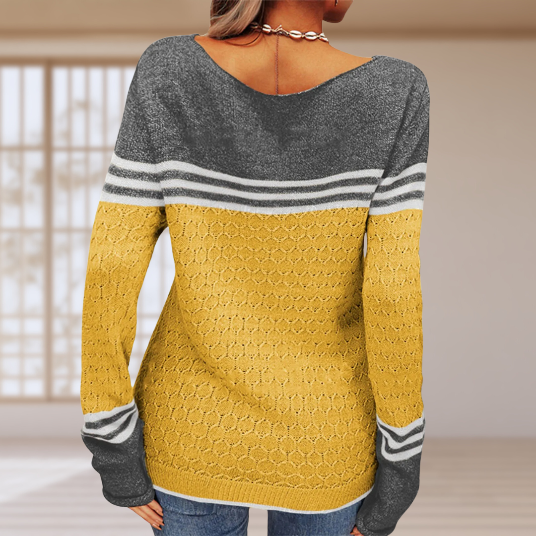 Beatriz | Casual striped knit T-shirt