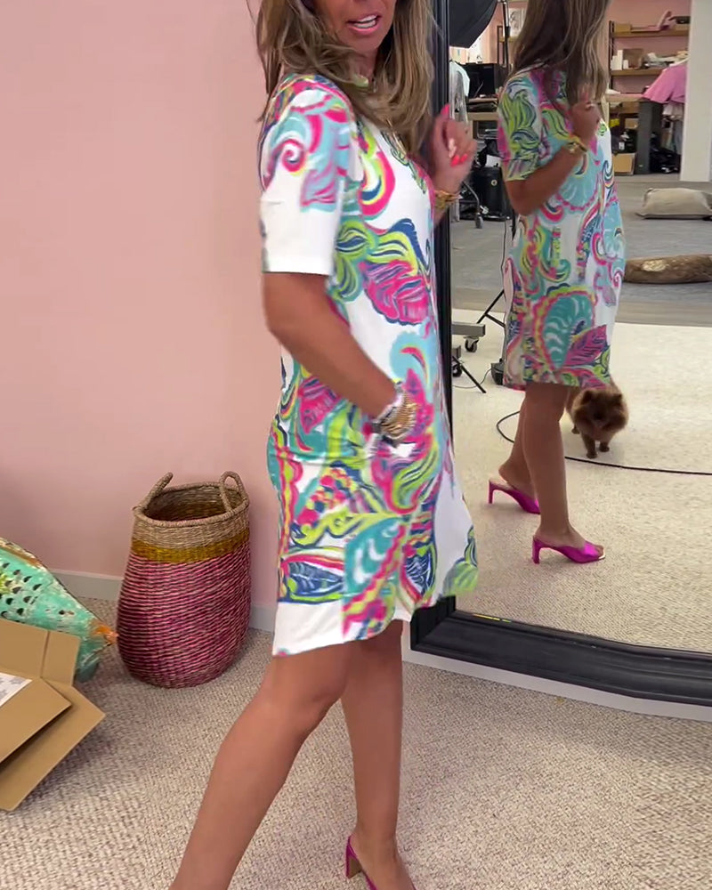 Nadia | Printed midi dress