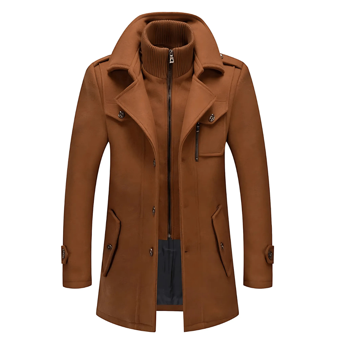 Adrien | Refined winter coat with stand-up collar