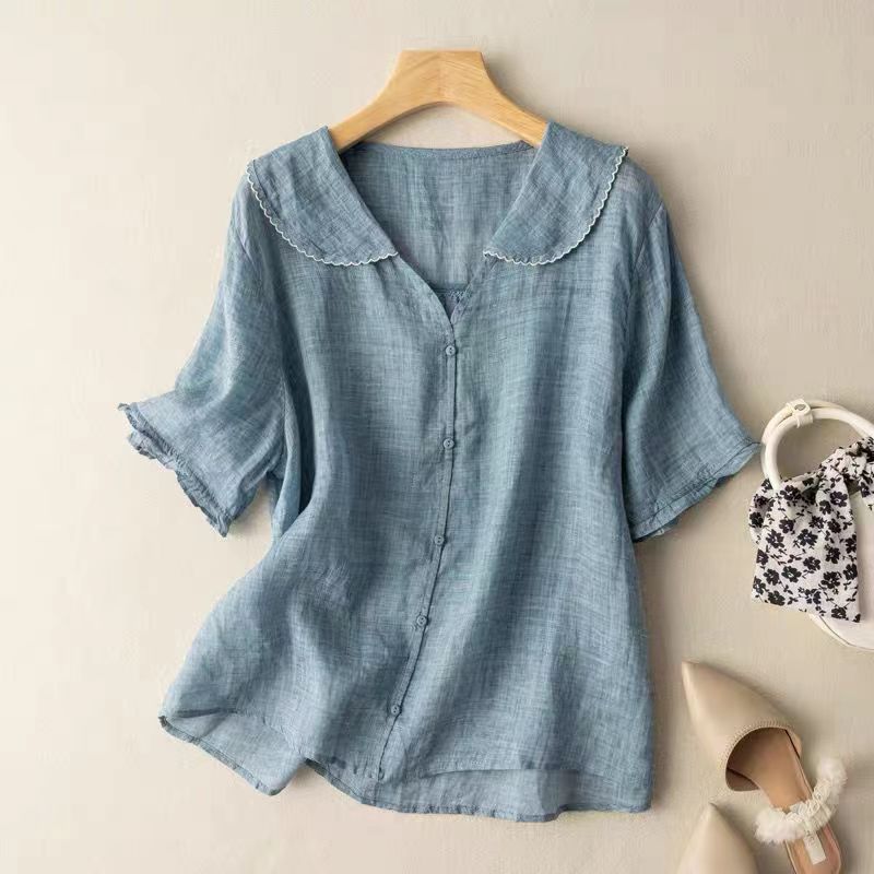 Mila | Vintage blouse with button detail