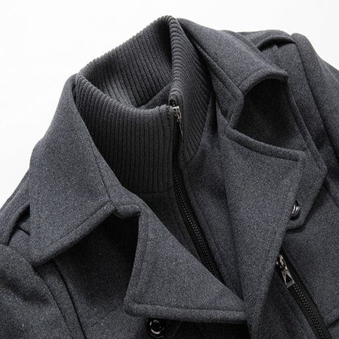 Adrien | Refined winter coat with stand-up collar