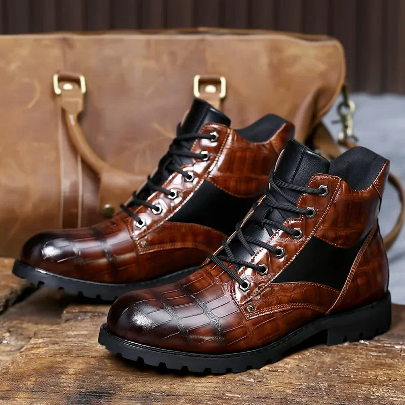 Marceau | Premium textured ankle boots