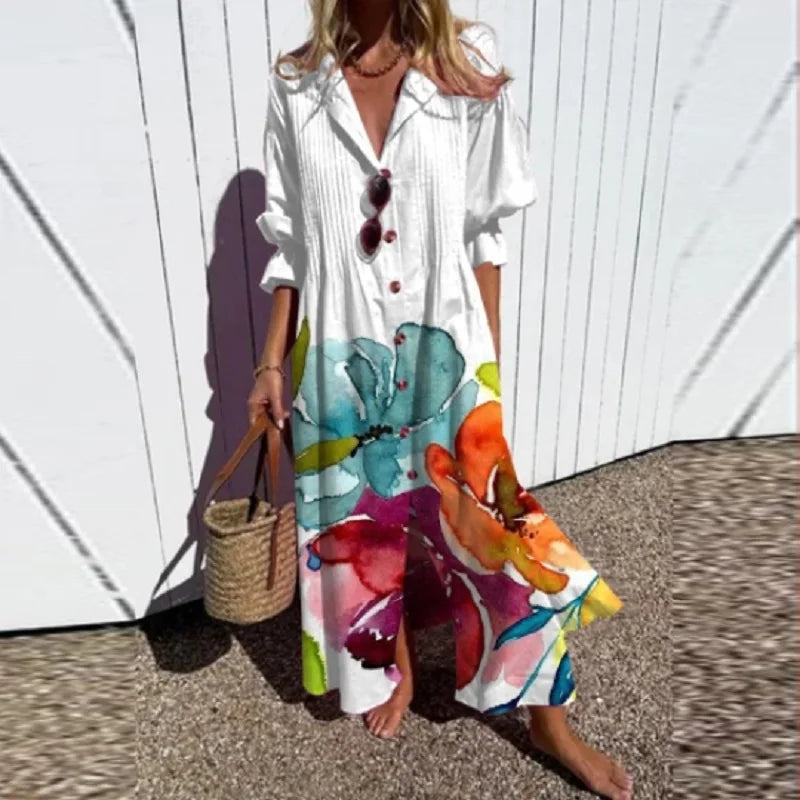 Maisie | Flattering bohemian maxi dress