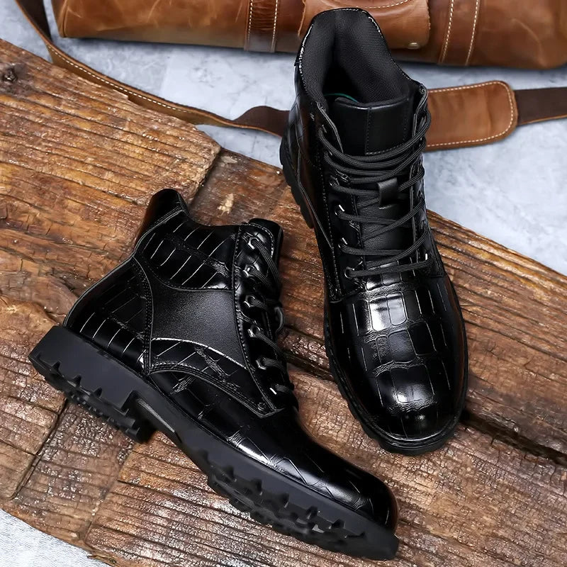 Marceau | Premium textured ankle boots