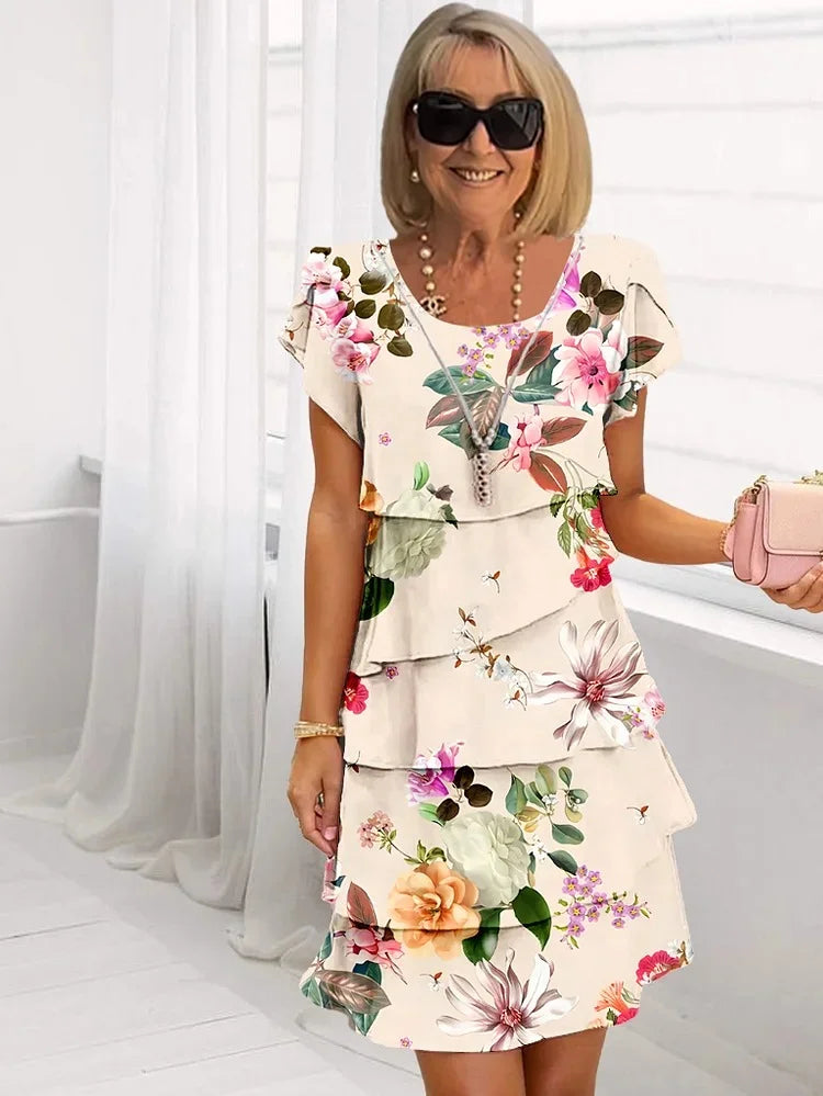 Indira | Elegant Floral Maxi Dress