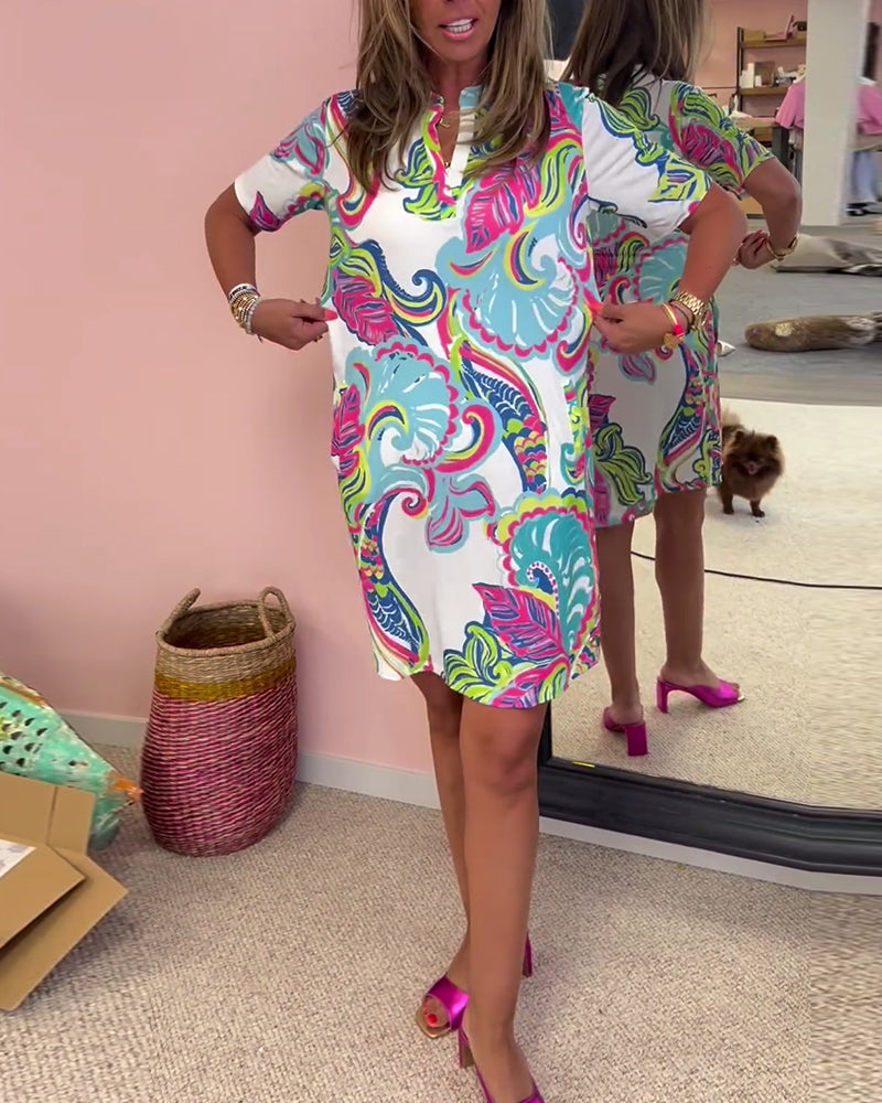 Nadia | Printed midi dress