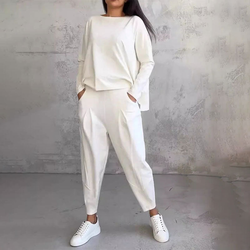 Alba | Loose-fitting long-sleeved two-piece set