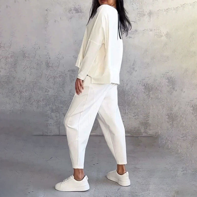 Alba | Loose-fitting long-sleeved two-piece set
