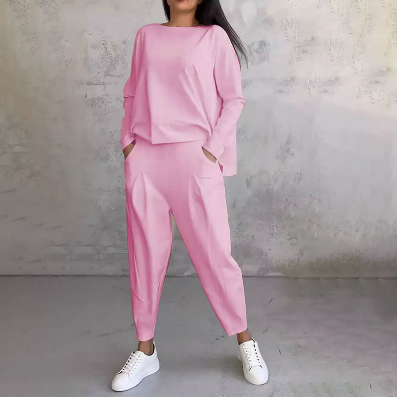 Alba | Loose-fitting long-sleeved two-piece set
