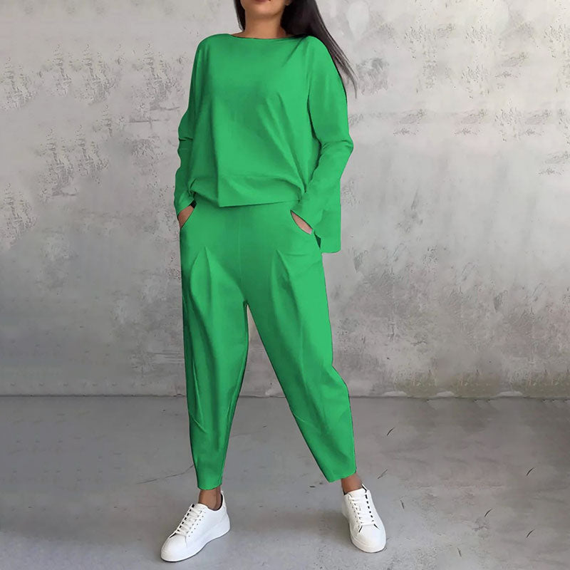 Alba | Loose-fitting long-sleeved two-piece set