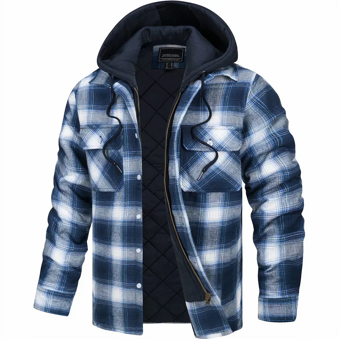 Jaime | Plaid jacket with hood