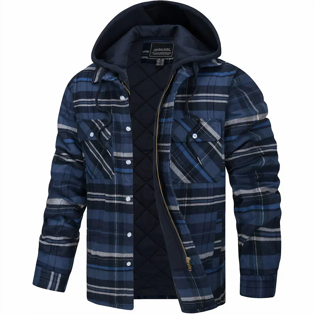 Jaime | Plaid jacket with hood