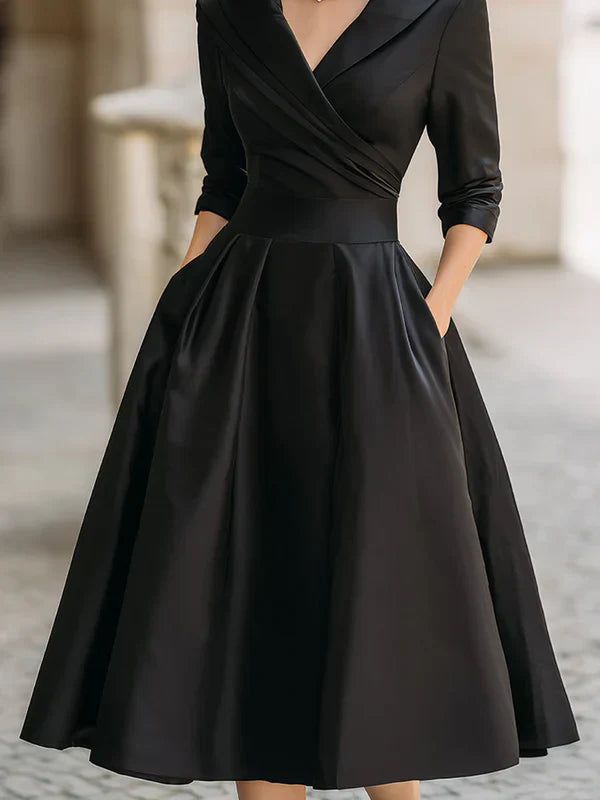 Lina | Elegant midi dress with vintage style