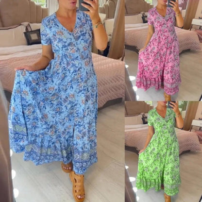 Wibia | V-neck dress with floral print